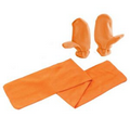 100% Polyester Fleece Scarf & Mitts Combo Set